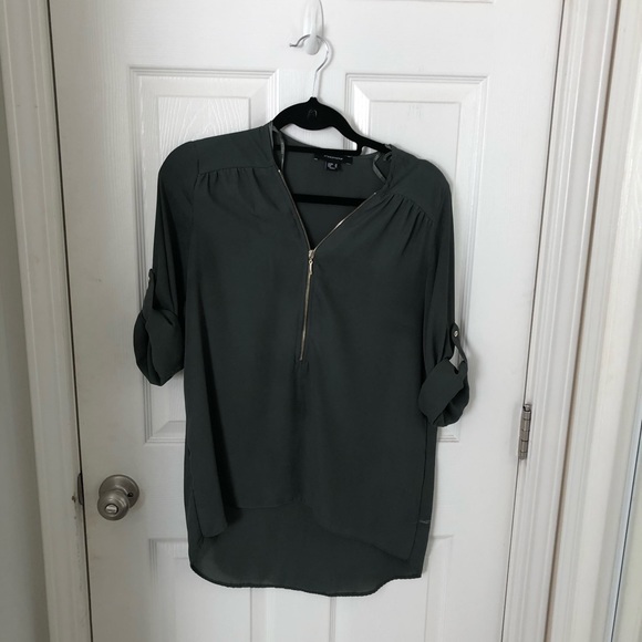 Emerald zipper top - Picture 1 of 2